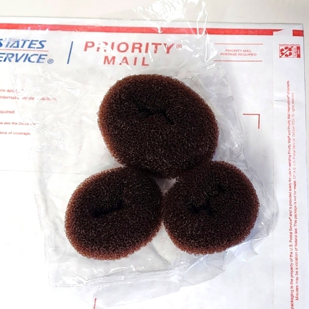 New Brown Hair Donut Bun Maker Set NEW+FAST SHIPPING